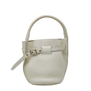 Celine Big Bag Bucket Nano Handbag White Leather Women's CELINE